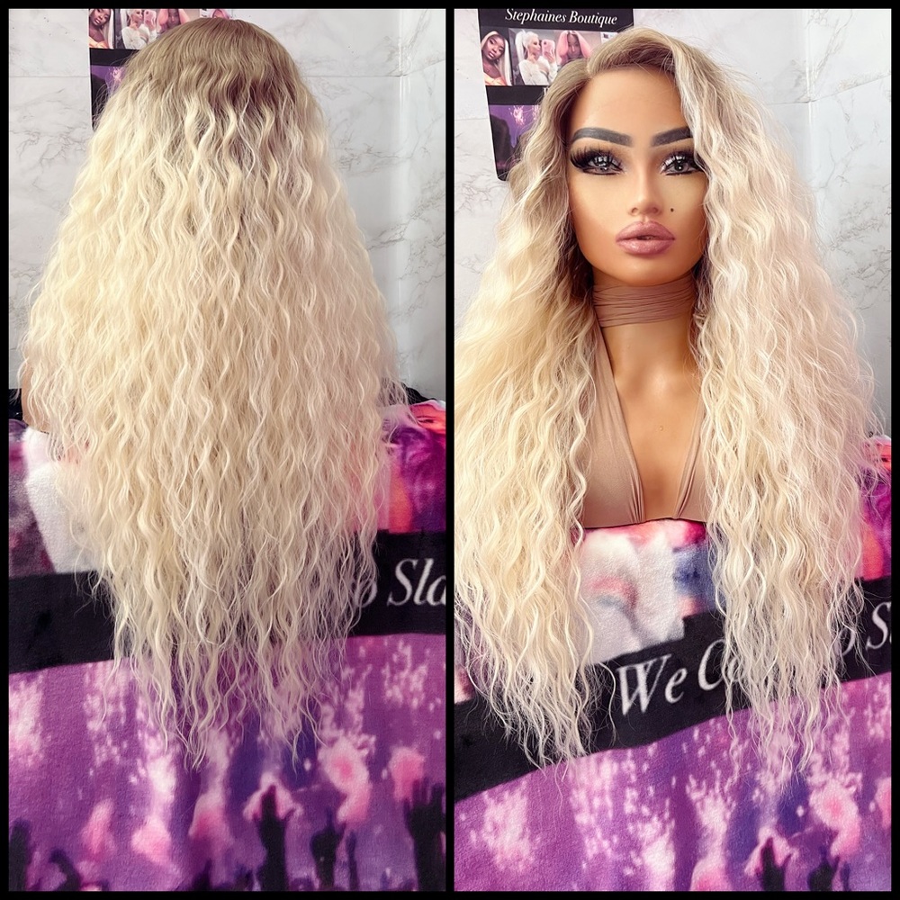 Human Hair Blended Lace Front Wig